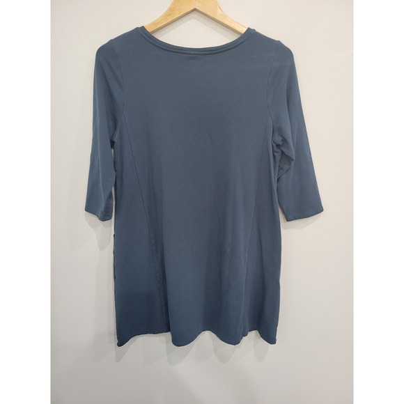 Pure Jill Petite M Pima Cotton Blend Tunic Dress Pockets Casual Everyday Women's - Picture 6 of 8
